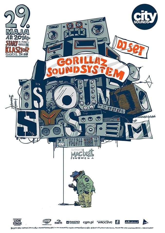 GORILLAZ SOUND SYSTEM NA SCENIE CITY SOUNDS